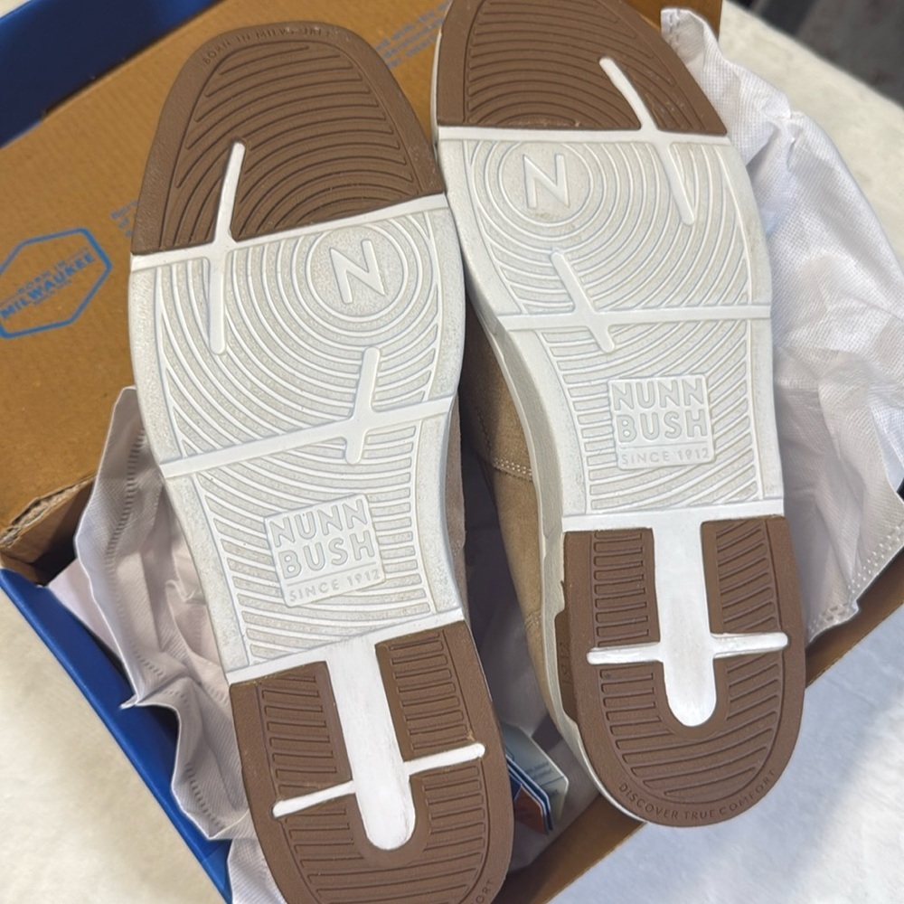 Nunn Bush LUCA SUEDE MOC TOE VENETIAN SLIP ON Shoes- Size 8 - Picture 12 of 14